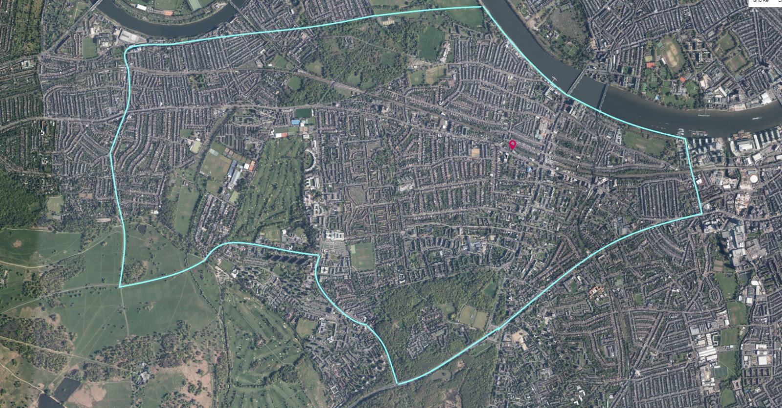 satellite boundary map